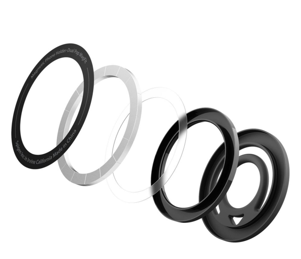 Spigen Dual Pop Mag Magsafe Phone Ring Black - 1346605 - zdjęcie 4